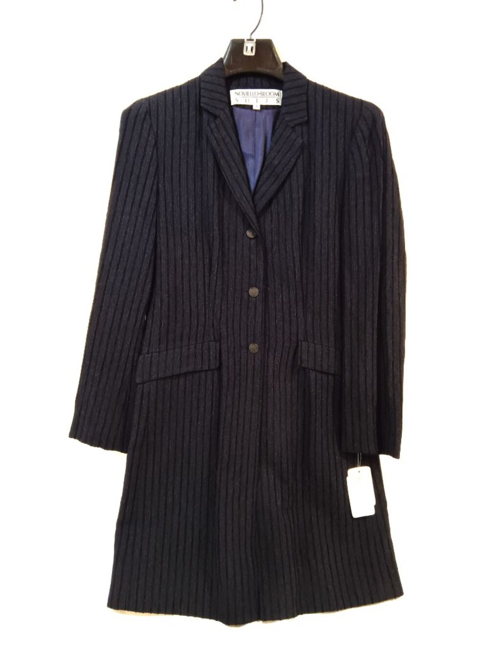 Noviello Bloom Skirt Suit Size 4 (S) Vintage Women 2 Piece Outfit NWT Blue - Picture 2 of 7